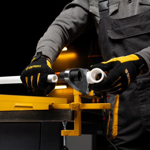 Аппарат для сварки пластиковых труб DWP-1500, 1500 Вт, 260-300 град, комплект насадок, 20-63 мм Denzel по ценам производителя в Воронеже с доставкой по всей России