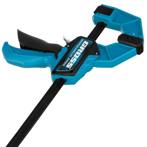 Струбцина реечная, быстрозажимная, пистолетного типа, пошаговый механизм, пластиковый корпус, 900 мм Gross по ценам производителя в Воронеже с доставкой по всей России