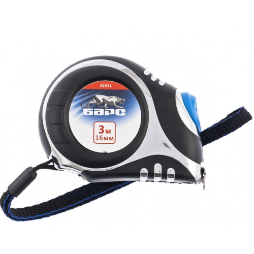 Рулетка Платинум,3 м х 16 мм,утолщенное полотно,автоматическая фиксация Барс по ценам производителя в Воронеже с доставкой по всей России