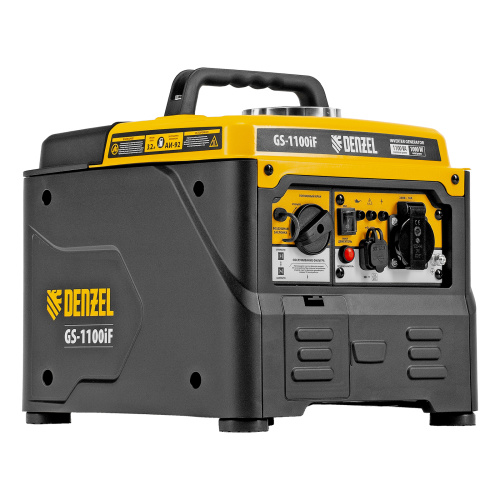 Генератор инверторный GS-1100iF, 1,1 кВт, 230 В, ручной старт DENZEL по ценам производителя в Воронеже с доставкой по всей России