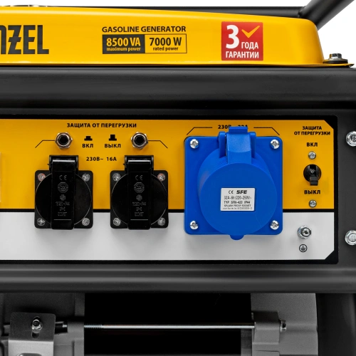 Генератор бензиновый GE 8900, 8.5 кВт, 220 В/50 Гц, 25 л, ручной старт Denzel по ценам производителя в Воронеже с доставкой по всей России