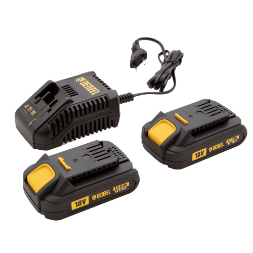 Дрель-шуруповерт аккумуляторная CDL-IB-18-02, Li-Ion, 18 В, 2 акк. Denzel по ценам производителя в Воронеже с доставкой по всей России