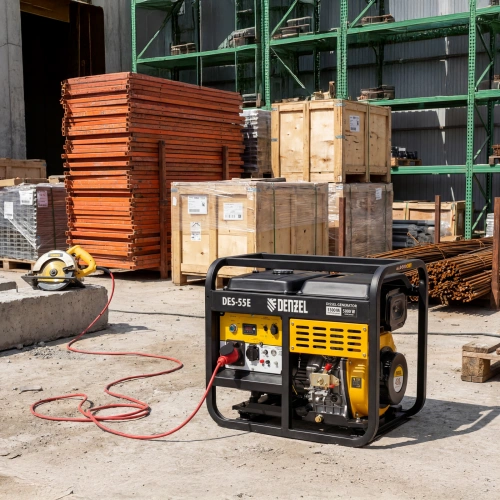 Генератор дизельный DES-55E, 5,5 кВт, 230 В, 11 л, электростартер Denzel по ценам производителя в Воронеже с доставкой по всей России
