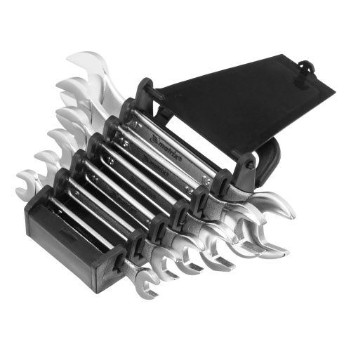 Набор ключей рожковых, 6-17 мм, 6 шт, CrV, хромированные Matrix по ценам производителя в Воронеже с доставкой по всей России