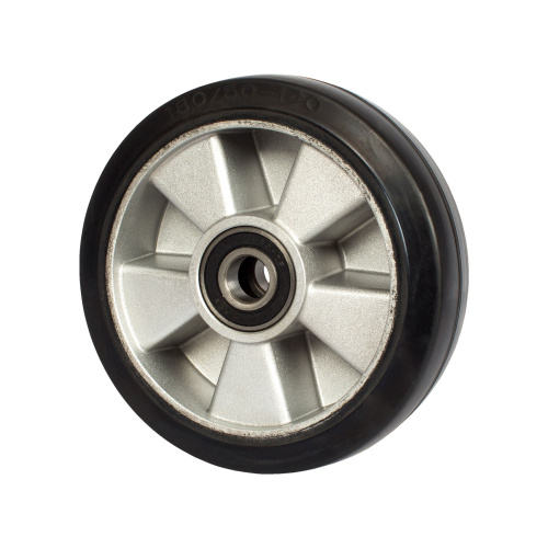 Колесо гидравлической тележки с подшипниками, резина, 180 х 50мм по ценам производителя в Воронеже с доставкой по всей России