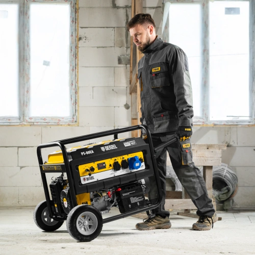 Генератор бензиновый PS 80 EA, 8.0 кВт, 230 В, 25 л, коннектор автоматики, электростартер Denzel по ценам производителя в Воронеже с доставкой по всей России