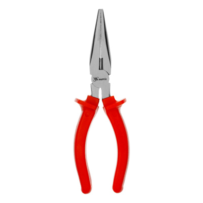 Длинногубцы прямые Econom, 180 мм, шлифованные, пластмассовые рукоятки Matrix по ценам производителя в Воронеже с доставкой по всей России