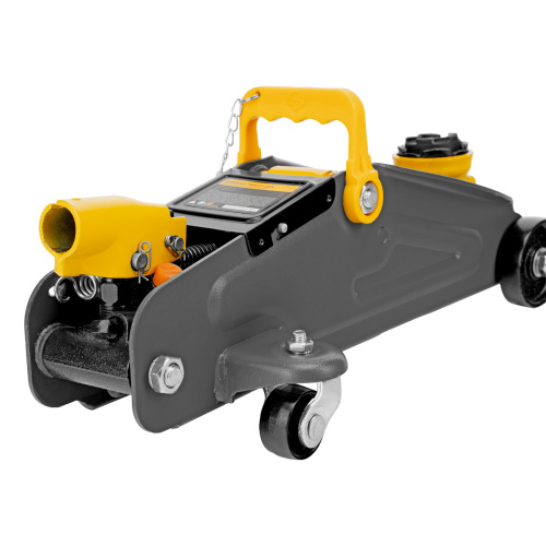 Домкрат гидравлический подкатной с фиксатором, 2 т, 130-330 мм, в кейсе Denzel по ценам производителя в Воронеже с доставкой по всей России