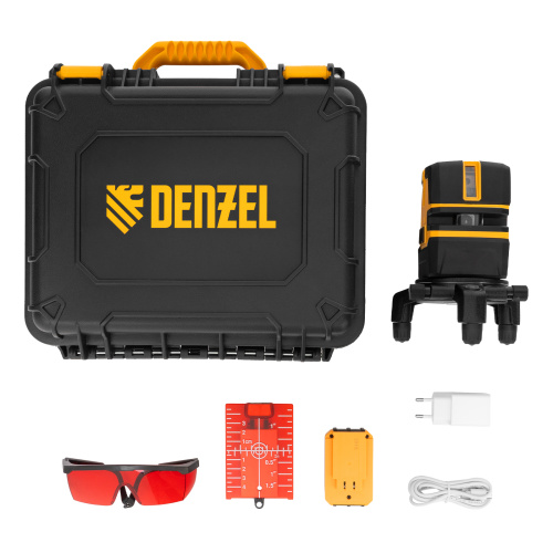 Лазерный уровень LX 05 Red, 20 м, 635 нм, аккумулятор Li 5200 mAh, резьба 5/8" Denzel по ценам производителя в Воронеже с доставкой по всей России