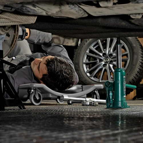 Домкрат гидравлический бутылочный, 3 т, 180-320 мм, в пласт. кейсе Сибртех по ценам производителя в Воронеже с доставкой по всей России