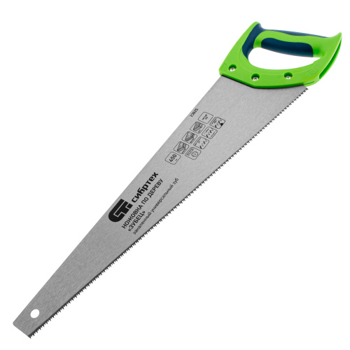 Ножовка по дереву "Зубец", 450 мм, 11 TPI, зуб 2D, каленый зуб, 2-х компонентная рукоятка Сибртех по ценам производителя в Воронеже с доставкой по всей России