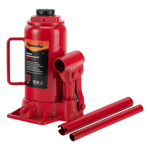 Домкрат гидравлический бутылочный, 10 т, h подъема 200-385 мм Sparta по ценам производителя в Воронеже с доставкой по всей России