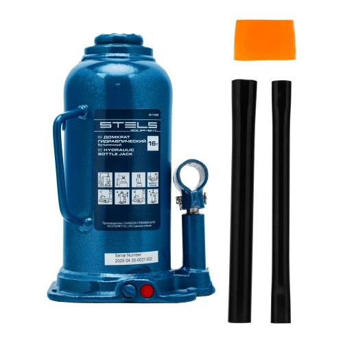 Домкрат гидравлический бутылочный, 16 т, h подъема 227-457 мм Stels по ценам производителя в Воронеже с доставкой по всей России