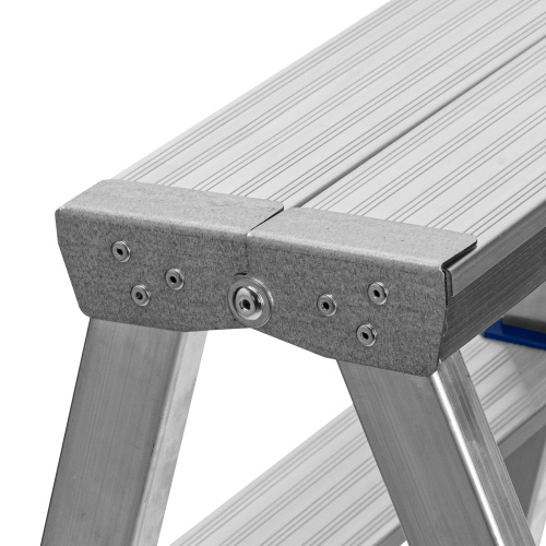 Стремянка двусторонняя 5 ступеней, алюминиевая, Сибртех по ценам производителя в Воронеже с доставкой по всей России