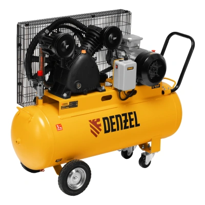 Компрессор воздушный рем. привод BCV 4000-T/100, 4,0 кВт, 100 литров, 690 л/мин Denzel по ценам производителя в Воронеже с доставкой по всей России