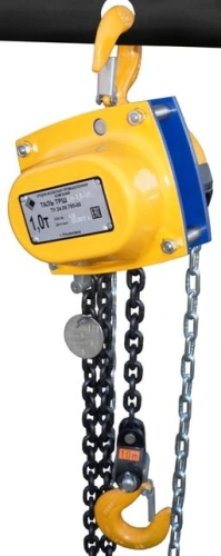Таль ручная шестеренная цепная стационарная ТРШСп 1,0 т 12 м по ценам производителя в Воронеже с доставкой по всей России