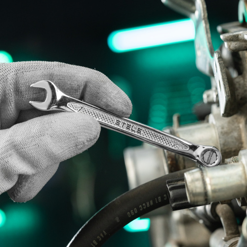 Ключ комбинированный, 7 мм, CrV, антислип Stels по ценам производителя в Воронеже с доставкой по всей России