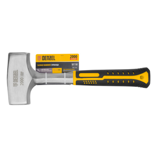 Кувалда 2 кг, цельнометаллическая, двухкомпонентная рукоятка Denzel по ценам производителя в Воронеже с доставкой по всей России