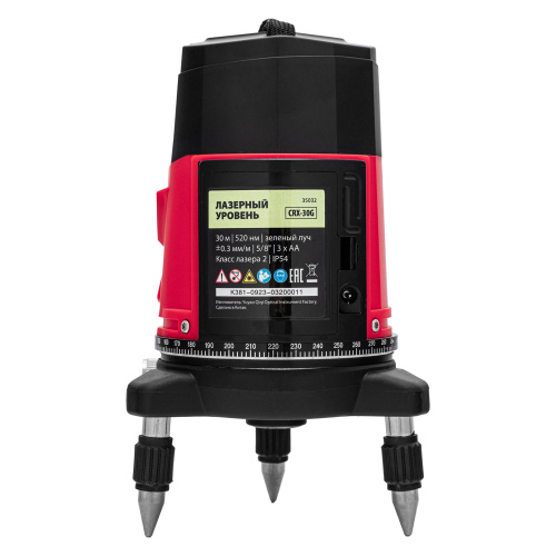 Лазерный уровень CRX-30G, 30 м, зеленый луч, батарейки, резьба 5/8" MTX по ценам производителя в Воронеже с доставкой по всей России