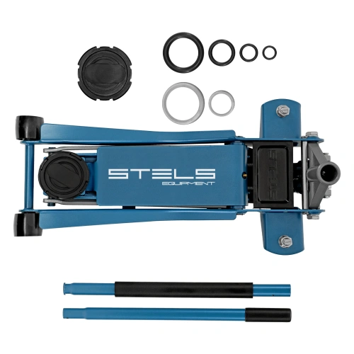 Домкрат гидравлический подкатной, быстрый подъем, 3т Low Profile Quick, 75-515 мм, профессиональный Stels по ценам производителя в Воронеже с доставкой по всей России