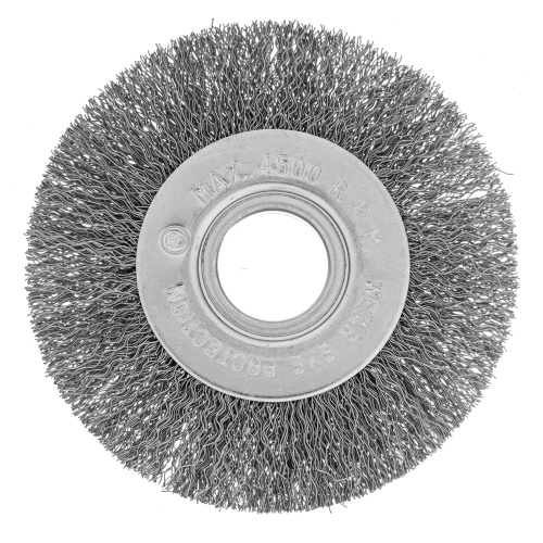 Щетка для УШМ, 100 мм, посадка 22.2 мм, плоская, витая проволока 0.3 мм Сибртех по ценам производителя в Воронеже с доставкой по всей России
