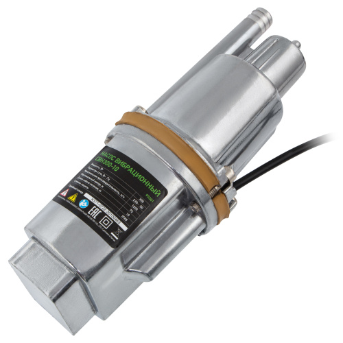 Вибрационный насос СВН300-10, верхний забор, 300 Вт, напор 75 м, 1200 л/ч, кабель 10 м Сибртех, 1200 л/ч по ценам производителя в Воронеже с доставкой по всей России