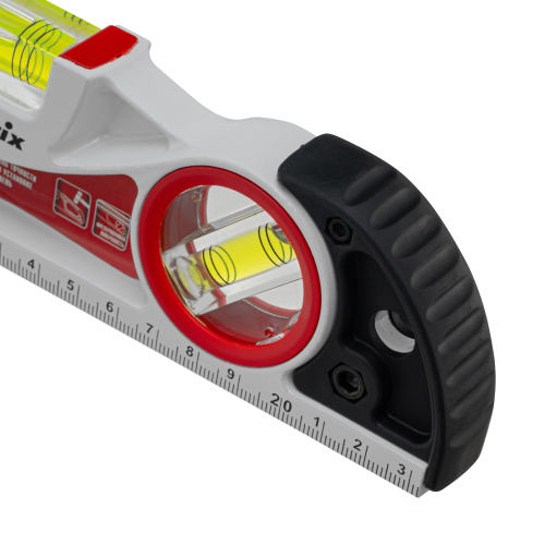 Уровень алюминиевый литой, фрезерованный, 3 глазка, две ударные площадки, 235 мм Matrix по ценам производителя в Воронеже с доставкой по всей России