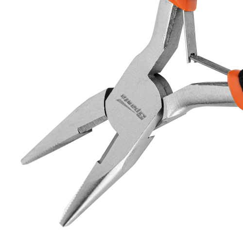 Длинногубцы прямые Mini, 130 мм, никелированные, авторазжим Sparta по ценам производителя в Воронеже с доставкой по всей России