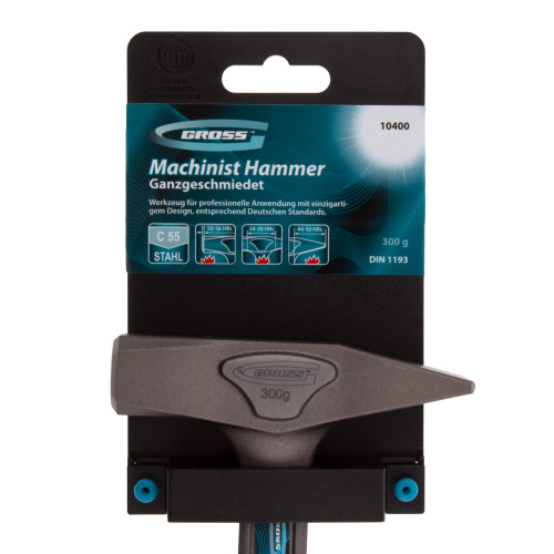 Молоток слесарный, цельнокованый, трехкомпонентная рукоятка, 300 г Gross по ценам производителя в Воронеже с доставкой по всей России