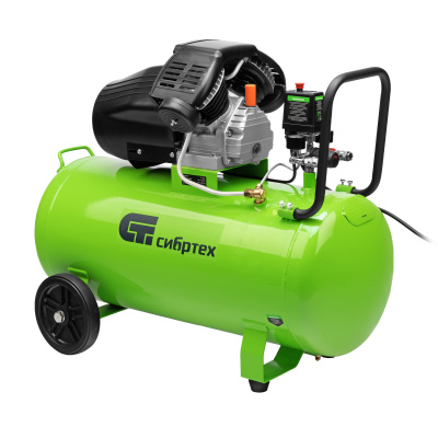 Компрессор воздушный КК-2200/100, 2,2 кВт, 350 л/мин, 100 л, прямой привод, масляный Сибртех по ценам производителя в Воронеже с доставкой по всей России