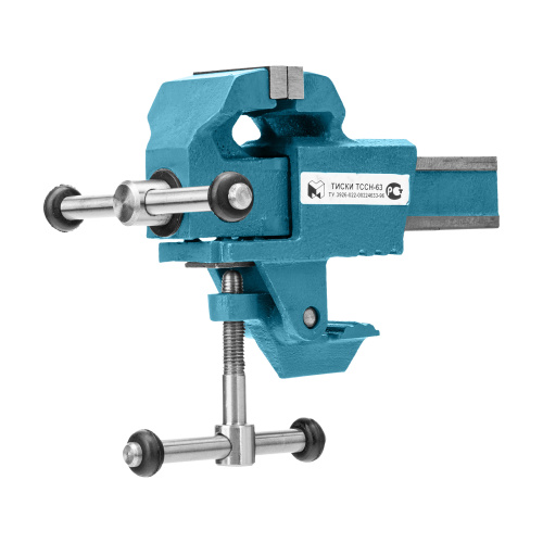 Тиски слесарные, 63 мм, крепление для стола, винтовой зажим (Глазов) по ценам производителя в Воронеже с доставкой по всей России