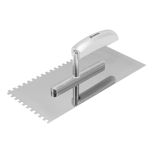 Гладилка из нержавеющей стали, 280 х 130 мм, деревянная ручка, зуб 6 х 6 мм Matrix по ценам производителя в Воронеже с доставкой по всей России