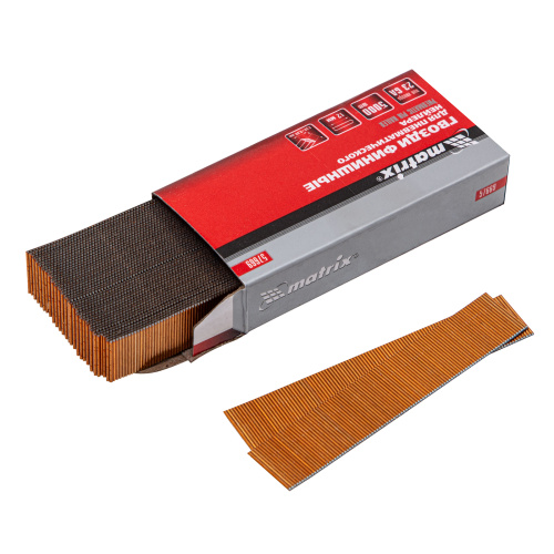 Гвозди финишные, (шпильки) 23GA для пневматического нейлера финишного D 0.64 мм, длина 12 мм, 5000 шт Matrix по ценам производителя в Воронеже с доставкой по всей России