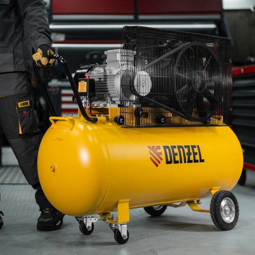 Компрессор воздушный рем. привод BCV 5500-T/200, 5,5 кВт, 200 литров, 850 л/мин Denzel по ценам производителя в Воронеже с доставкой по всей России