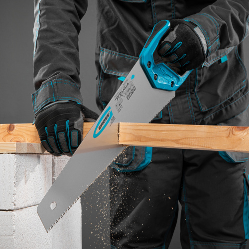 Ножовка по дереву "Piranha", 450 мм, 7-8 TPI, зуб-3D, каленый зуб, двухкомпонентная рукоятка Gross по ценам производителя в Воронеже с доставкой по всей России