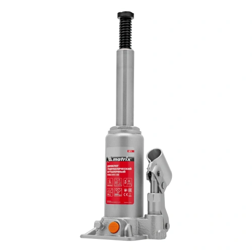 Домкрат гидравлический бутылочный, 3 т, h подъема 178-343 мм, в пластиковом кейсе Matrix по ценам производителя в Воронеже с доставкой по всей России