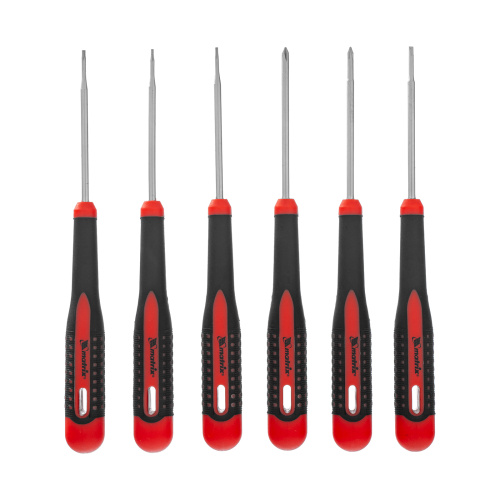 Набор отверток для точных работ Fusion, двухкомпонентная рукоятка, 6 шт, в пластиковом пенале Matrix по ценам производителя в Воронеже с доставкой по всей России