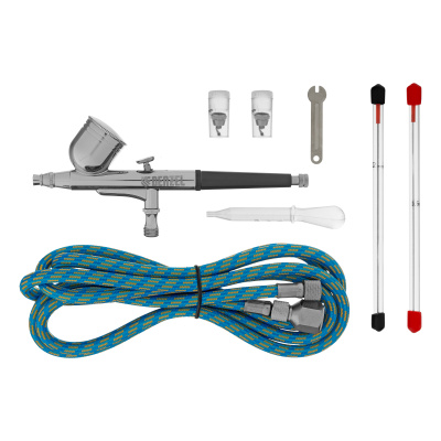 Аэрограф с верхним бачком AB1, 0.2/0.3/0.5 мм, 7 мл, 9 л/мин Denzel по ценам производителя в Воронеже с доставкой по всей России