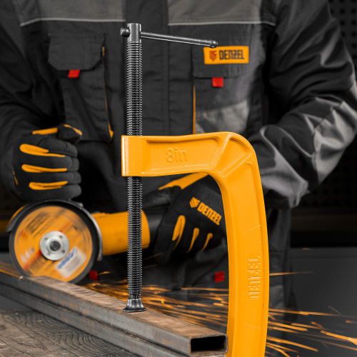 Струбцина G-образная, усиленная, 200 мм Denzel по ценам производителя в Воронеже с доставкой по всей России