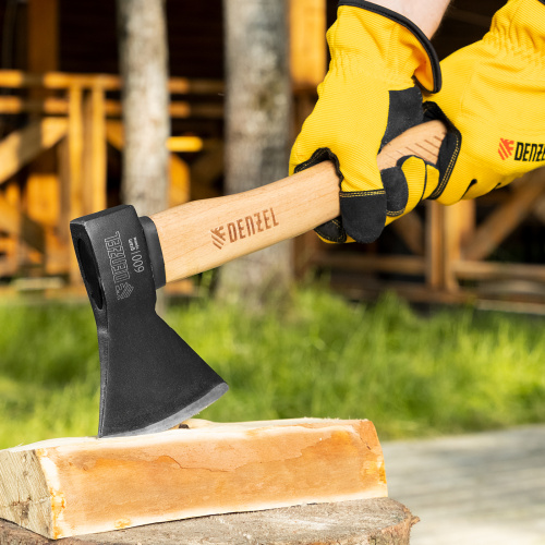 Топор, 600 г, кованый, буковое топорище Denzel по ценам производителя в Воронеже с доставкой по всей России
