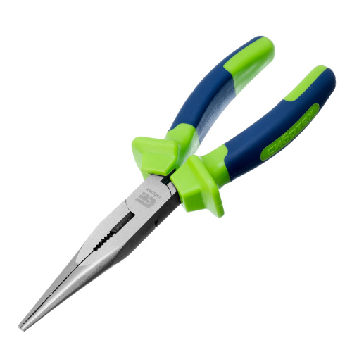 Длинногубцы прямые, 200 мм, двухкомпонентные рукоятки Сибртех по ценам производителя в Воронеже с доставкой по всей России