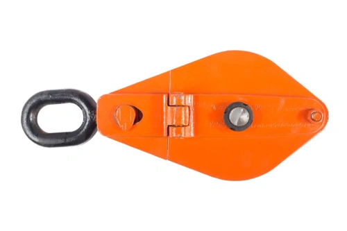 Блок монтажный однорольный с  ушком TOR 3,2 т с откидной щекой по ценам производителя в Воронеже с доставкой по всей России