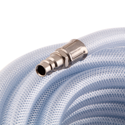 Шланг пневматический ПВХ, 10 x 16 мм, 18 бар, армированный, прозрачный, быстросъемное соединение, 30 м Stels по ценам производителя в Воронеже с доставкой по всей России