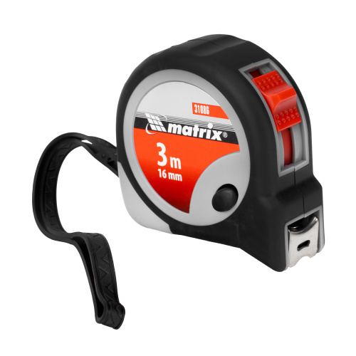 Рулетка Continuous fixation,3 м х 16 мм,двухкомпонентный корпус,плавная фиксация Matrix по ценам производителя в Воронеже с доставкой по всей России