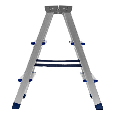 Стремянка двусторонняя 3 ступени, алюминиевая, Сибртех по ценам производителя в Воронеже с доставкой по всей России