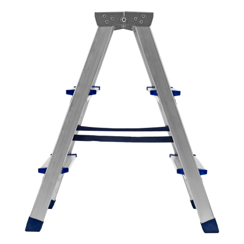 Стремянка двусторонняя 3 ступени, алюминиевая, Сибртех по ценам производителя в Воронеже с доставкой по всей России