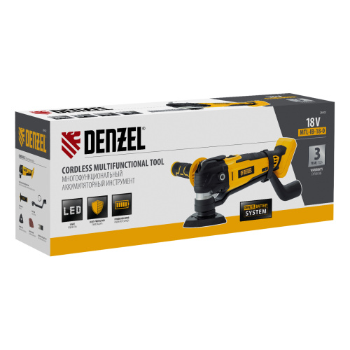 Многофункциональный инструмент аккумуляторный MTL-IB-18-0, Li-Ion, 18 В Denzel по ценам производителя в Воронеже с доставкой по всей России