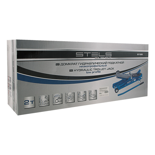 Домкрат гидравлический подкатной, 2 т, Low Profile, 80-380 мм Stels по ценам производителя в Воронеже с доставкой по всей России