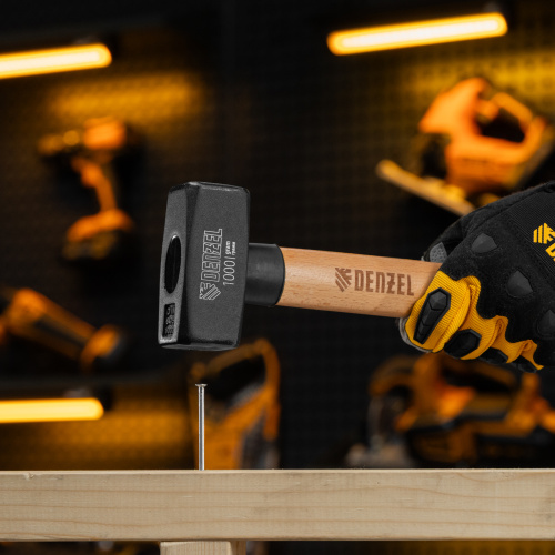 Кувалда, 1000 г, кованая головка, буковая рукоятка Denzel по ценам производителя в Воронеже с доставкой по всей России