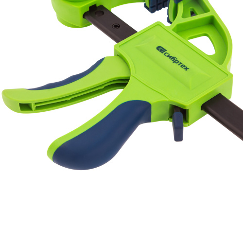 Струбцина F-образная, быстрозажимная, 900 х 70 х 1130 мм, пластиковый корпус, фиксатор, двухкомпонентная рукоятка Сибртех по ценам производителя в Воронеже с доставкой по всей России